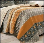 Lush Cor 3PC Full/queen Reversible Cotton Quilt & Sham Set Rust -gray Bird. Fixed Price $48.00.