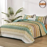 Boho Quilt Queen Size, Colorful Bohemian Bedspread Set With 2 Pill.... Fixed Price $55.25.