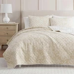 Martha Stewart - King Quilt Set 100 Cotton Reversible Bedding Incredibly. Fixed Price $124.14.