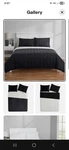 Mainstays Crystal Mink Velvet Reversible Adult Quilt, Zig Zag Stripe, Black,full. Fixed Price $30.00.