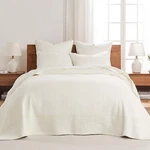 Levtex Home Cross Stitch Reversible King Bedspread Set (120X104IN) With Pil.... Fixed Price $252.28.