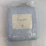 Laura Ashley Oxford Stripe Blue/white Twin Quilt Set W/ Sham New. Fixed Price $67.49.