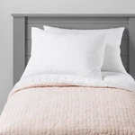 Full/queen Chambray Stripes Kids' Quilt Pink - Pillowfort. Fixed Price $25.99.