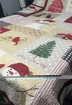 Nicholas Square Holiday Queen Quilt 2 Shams 90"X95" Farmhouse Christmas Truck. Fixed Price $79.00.