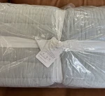 Pottery Barn Plant Dyed Tencel Lyocell Quilt King Ash Gray Cal. Fixed Price $159.00.
