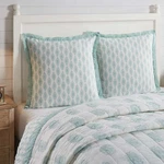 Farmhouse Euro Sham Sea Glass Distressed Avani Bedroom Decor 26X26 Vhc Brands. Fixed Price $21.94.