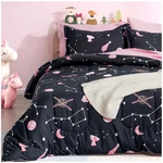 Soft & Cute Pink Galaxy Kids Bedding Set Twin Size 5-PIECE. Fixed Price $93.49.