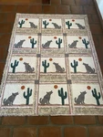 Handmade Quilt Southwestern Style New 82 X 62 Custom Bed Wall Art Gift. Fixed Price $129.00.
