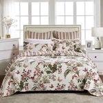 Greenland Home Fashions Quilt Set King Size Butterflies Machine Washable 3-PIECE. Fixed Price $89.99.