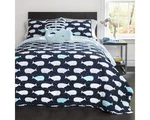 Lush Decor Whale Kids Reversible 4 Piece Quilt Bedding Set With Sham And Deco.... Fixed Price $88.67.