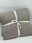 New Pottery Barn Belgian Flax Linen Handcrafted King Quilt, Flagstone. Fixed Price $249.00.