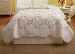 Better Homes & Gardens King Size Quilt Embroidery Roses Scalloped Edge. Fixed Price $59.99.