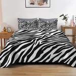Pamnest Quilt Set King Size, Zebra Stripe Animal 3 Pcs Soft Cover Bedding. Fixed Price $88.49.
