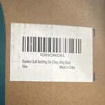 Bonlino Bedding Set Grey King Diamond Pattern Quilted X003QX6DEL. Fixed Price $15.99.