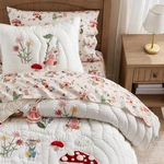 Pottery Barn Kids Garden Mice Floral Mushroom Quilt Twin Bedding. Fixed Price $119.99.