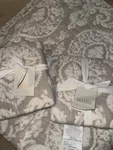 Pottery Barn Deepika Padukone Full Queen Quilt W/ 2 Euro Shams Natural. Fixed Price $270.00.