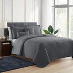 Hearth & Harbor King Quilt Set - 5 Piece Lightweight Ellipse Gray Bedding. Fixed Price $56.90.