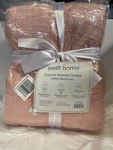 Swift Home Enzyme Washed Crinkle Quilted Bedspread Set - Full/queen New. Fixed Price $58.00.