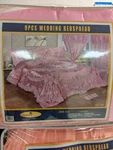 Djoune Felix 9PCS Wedding Bedspread Bedding Set, King, Rose Pink. Fixed Price $170.00.