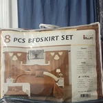 Bolft 8-PIECE Bed Skirt Set Queen/king/cal Brown Polyester Machine Wash. Fixed Price $50.99.