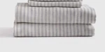 Nwt Quince European Linen Sheet Set 3 Piece Twin Mist White Stripe $114. Fixed Price $99.99.