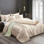 6 Pieces Satin Duvet Cover King Size Luxury Silky Bedding Set Wit.... Fixed Price $48.93.