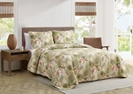 Topical Orchid Collection Quilt SET-100% Cotton, Reversible, Pre-washed For Adde. Fixed Price $100.03.