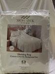 Wedding Ring Cotton Chenille Bedspread Set King Size By Mohawk 118X118. Fixed Price $299.00.