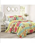 Lush Decor Full/queen 3 Piece Cotton Quilt Set In Style Roesser Patchwork New. Fixed Price $160.00.