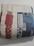 Pottery Barn Americana Flag Quilt King Reversible Patchwork July 4TH. Fixed Price $189.00.