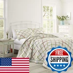 Laura Ashley - Twin Quilt Reversible Cotton Bedding Lightweight Home Decor For. Fixed Price $109.22.