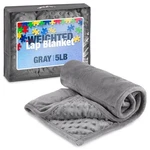 Kidaddle 5LB Weighted Blanket Grey 19X22 Inch Plush Minky Lap Pad With Sensory. Fixed Price $37.86.