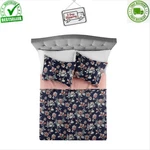 Mainstays 100% Cotton Matelass Quilt, Full/queen Size, Reversible, Navy Floral. Fixed Price $45.19.