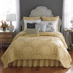 Laundry Shelli Segal Nanette Full/queen Quilt+euro Shams+pillow Set-yellow 4PC. Fixed Price $279.99.