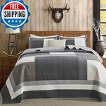 Dduoxin 100 Cotton King Bedspread X120 - Lightweight Oversized Quilt. Fixed Price $299.23.