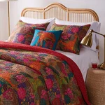 Greenland Home Jewel Quilt Set 4-PIECE Twin Red. Fixed Price $138.34.