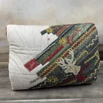 Pottery Barn Winter Dreams Quilt King/cal. Multi Holidays Flaws Washed Read. Fixed Price $199.95.
