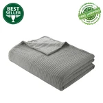 Mainstays 100% Cotton Matelass Quilt, Full/queen, Reversible, Gray, Free Ship. Fixed Price $44.99.