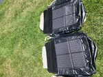 Nos Oem 1964 Lincoln Front Bucket Seat Leather / Cloth Inserts Covers. Fixed Price $400.00.