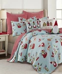 Merry And Bright Gnome Sweet Quilt Levtex Home Holidays Christmas Sham Set. Fixed Price $39.99.