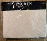 Ralph Lauren Kaia Matelass Coverlet Bedspread Blanket Chevron Cream King $385. Fixed Price $160.00.