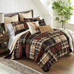 Donna Sharp Lj Plaid Pieced Cotton Rag Queen Quilt Set Patchwork Rustic Country. Fixed Price $149.95.