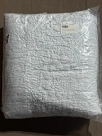 Pottery Barn Belgian Flax Linen Floral Stitch Quilt Blue Frost King/ck New! Read. Fixed Price $220.00.