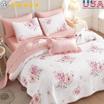 Elegant Shabby Chic Floral Quilt Set 3 Pieces Soft Lightweight Bedspread New. Fixed Price $42.54.