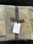2 Pcs Pottery Barn Ellis Reversible Patchwork Quilt + 1 King Sham Blue Nwt. Fixed Price $239.00.