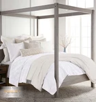 Levtex Home Luxury Quilt 100% Linen Front Cotton Back King Size Bedspread. Fixed Price $134.94.