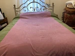 Archipelago Designs Custom Queen Coverlet In Green / Purple 96 X 88. Fixed Price $125.00.