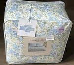 Laura Ashley Yellow & Blue Floral Queen 7PC Comforter Bedding Set. Fixed Price $125.99.