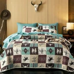- Quilt Set, Southwestern Aztec Country Horse Cowboy Ranch Tribal Nat.... Fixed Price $43.12.