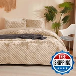Wondnuga Luxury Soft Velvet Quilt Set King Size - Lightweight Bedding. Fixed Price $119.53.